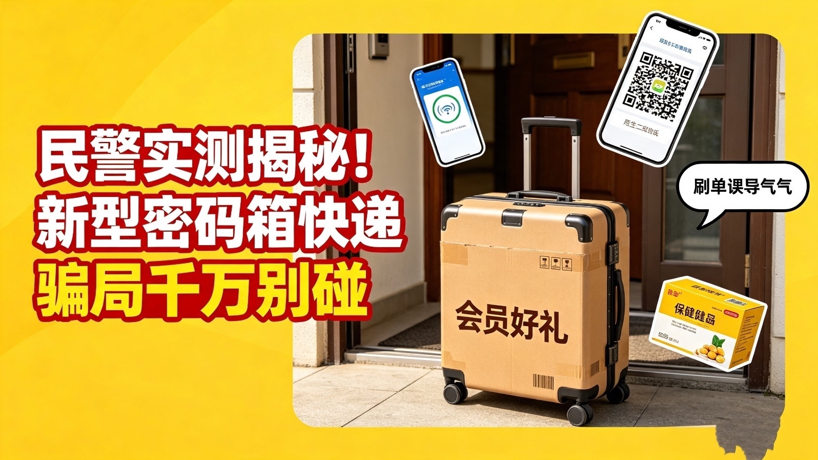 民警实测揭秘！新型密码箱快递骗局千万别碰