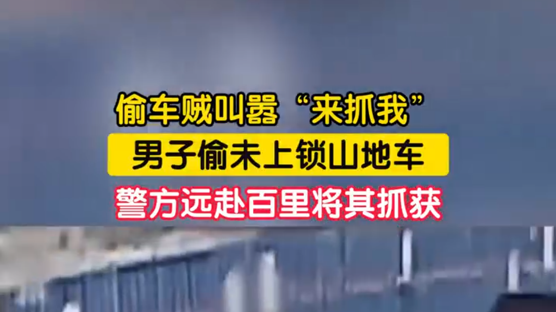 偷车贼嚣张挑衅民警 “来抓我”！警方跨百余公里将其抓获