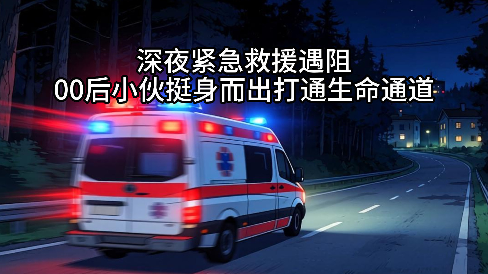 深夜紧急救援遇阻，00后小伙挺身而出打通生命通道