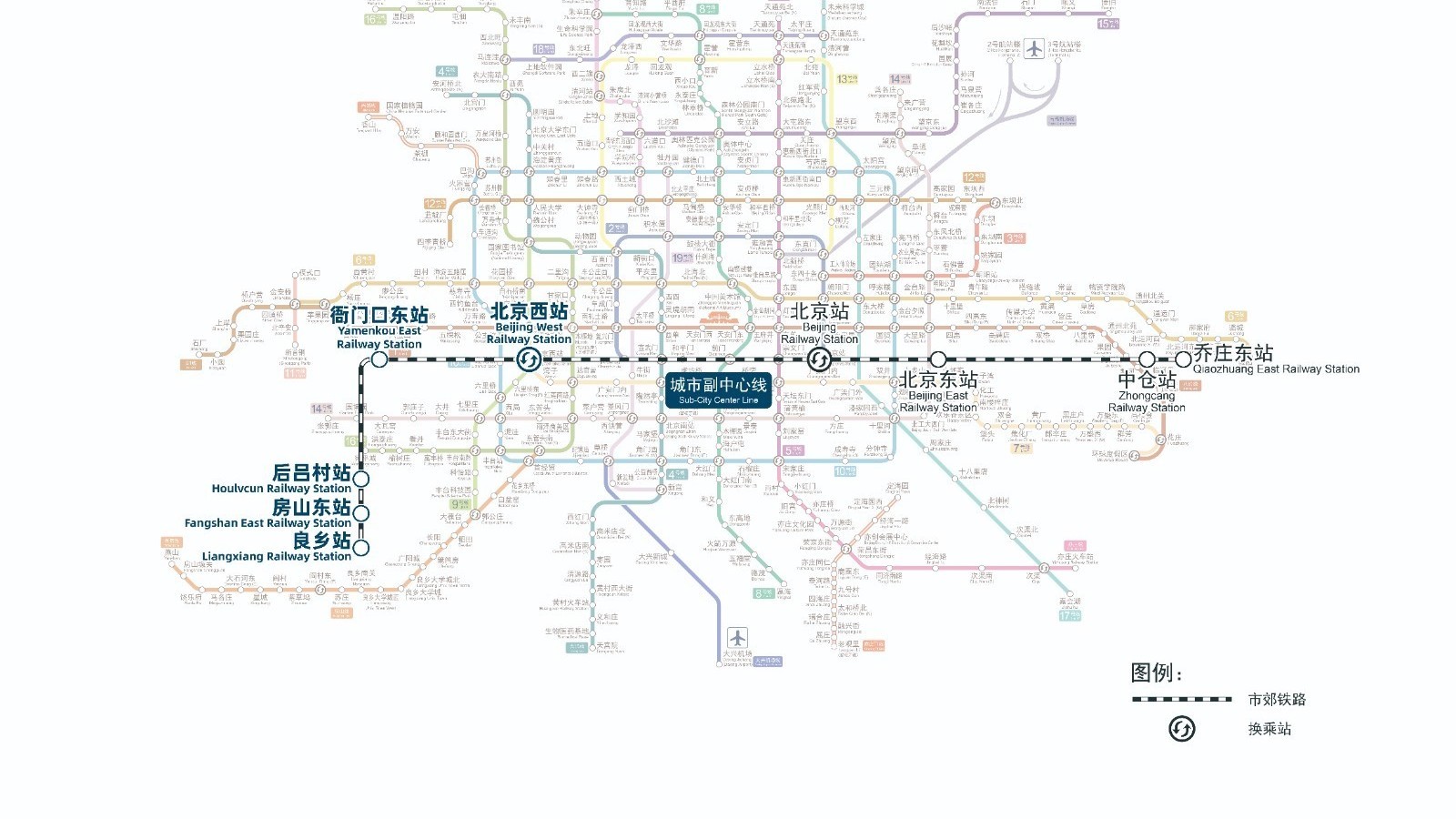 市郊铁路副中心线西段提升工程即将投运 市郊铁路副中心线西段提升工程即将投运