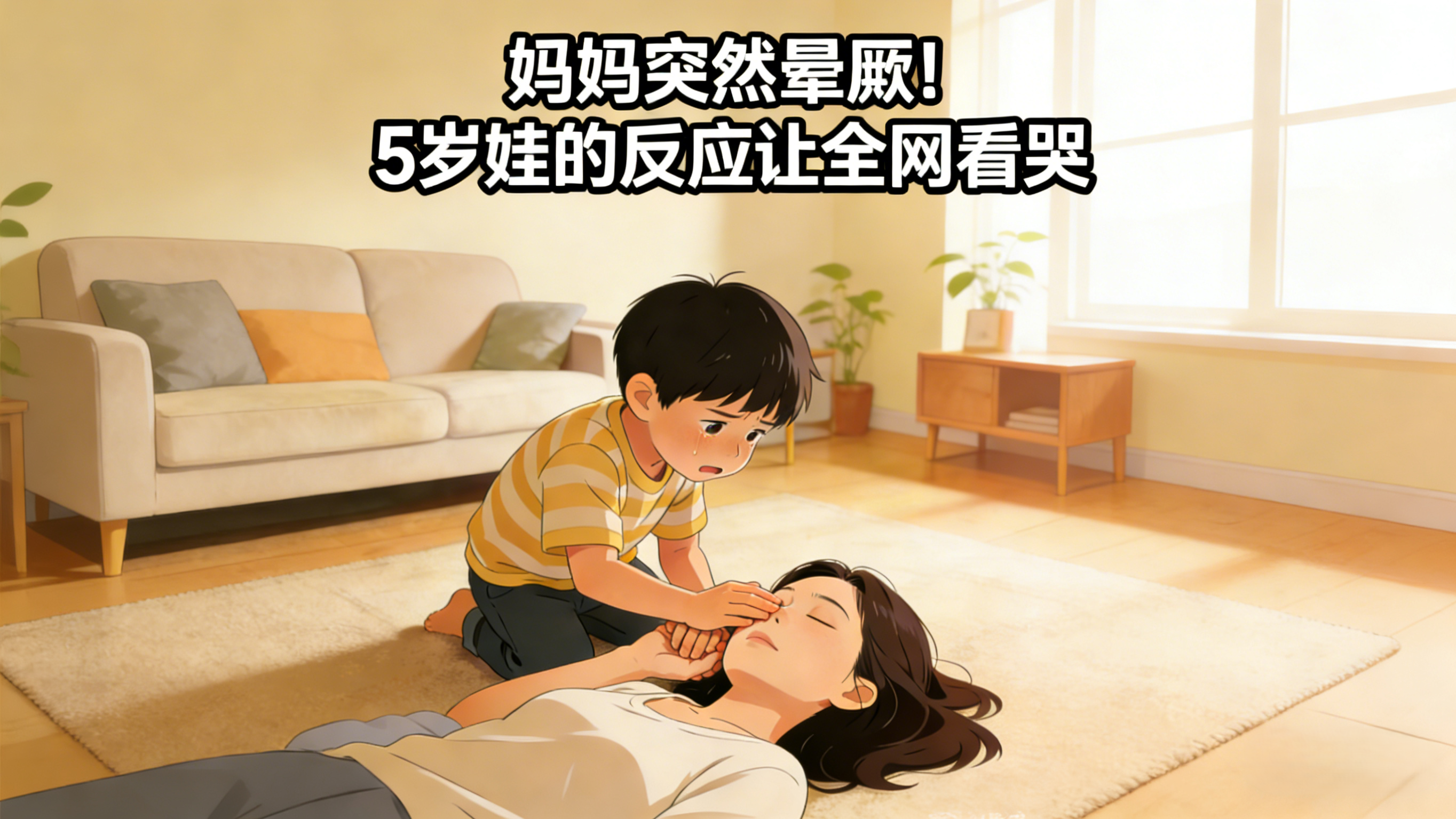 妈妈突然晕厥！5岁娃的反应让全网看哭