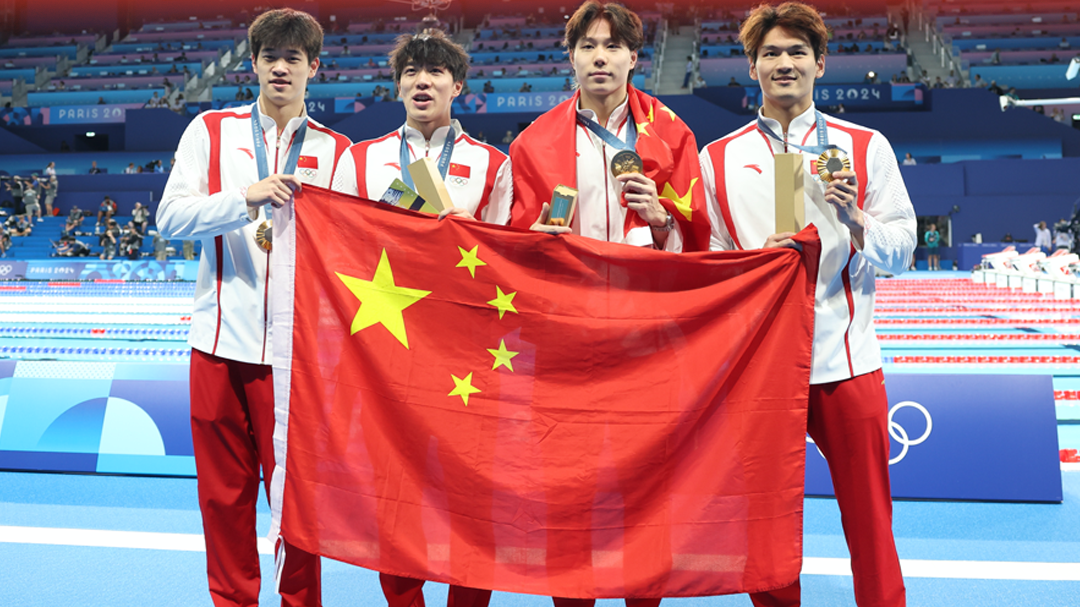 第19金!创造历史!中国队夺得男子4×100米混合泳接力金牌 第19金!创造历史!中国队夺得男子4×100米混合泳接力金牌